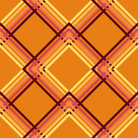 vector seamless pattern. Repeating geometric tiles with a diamond. Retro seamless pattern of the 70s.のイラスト素材