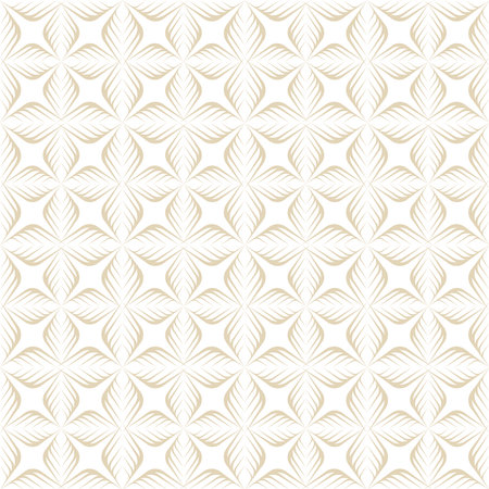 Seamless vector pattern. Modern geometric pattern with golden elementsのイラスト素材