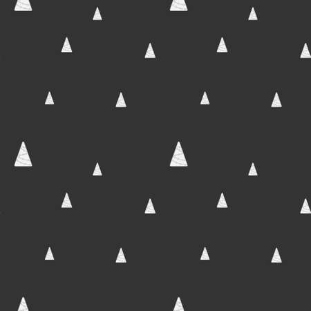 Christmas trees pattern. Happy New Year seamless background. Winter holidays stylish vector texture for wallpaper, wrapping paper, textile design, surface, fabric. Vector Christmas background Christmas Colorful Designのイラスト素材