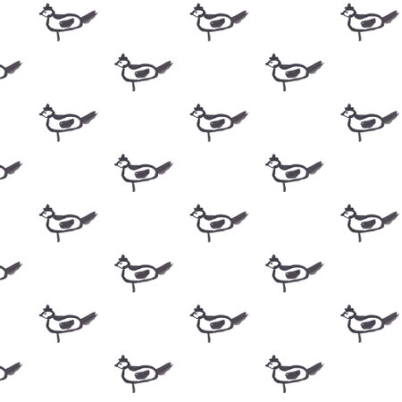 Abstract flying bird set with watercolor texture isolated on white background. Set of funny black birds, hand drawn watercolor illustrationのイラスト素材