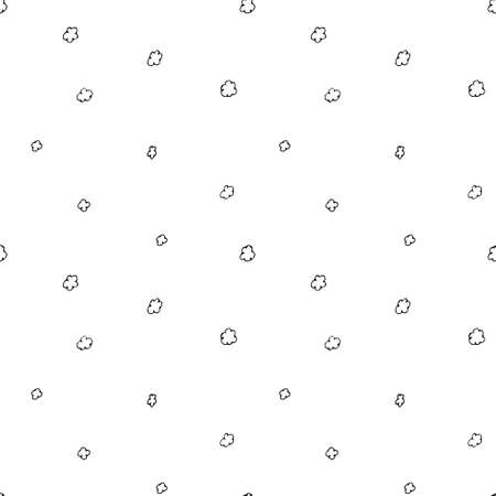 Vector polka dot doodle seamless pattern, hand-drawn texture. Cool abstract design. For fashion fabrics, kid's clothes, home decor, quilting, T-shirts, backgrounds, cards and templates, scrapbooking etc.のイラスト素材