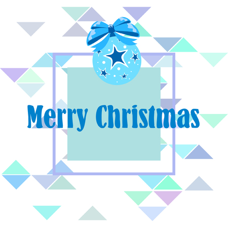 Christmas balls, New Year greeting card, vector backgroundのイラスト素材