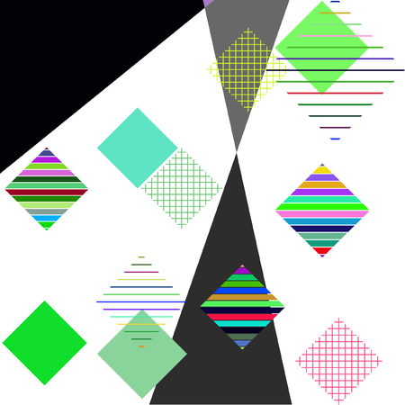 Abstract colorful and creative geometric with a variety of geometric background, vector illustrationのイラスト素材