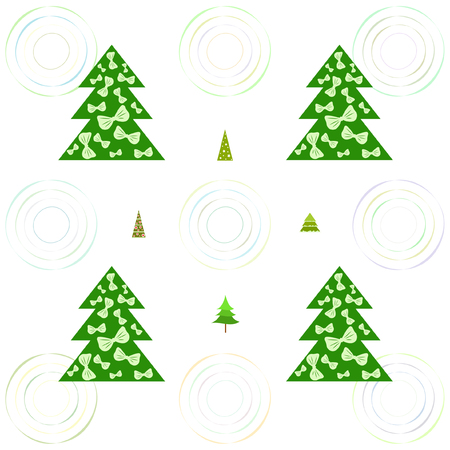 Christmas card, fir tree, vector backgroundのイラスト素材