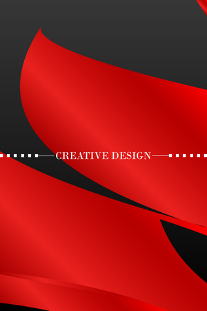 Abstract color 3d paper, art illustration. Vector design layout for banners presentations, flyers, posters and invitationsのイラスト素材