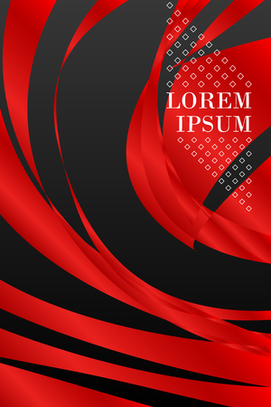 Abstract color 3d paper, art illustration. Vector design layout for banners presentations, flyers, posters and invitationsのイラスト素材