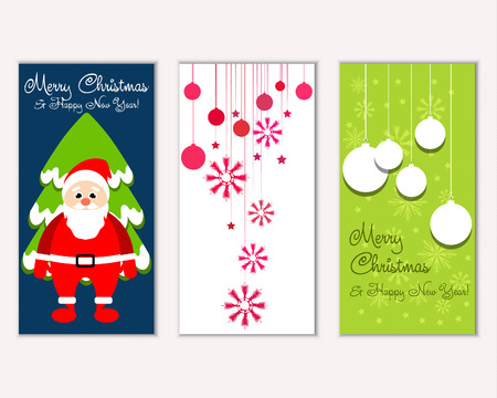 Vector illustration of winter holidays greeting cardsのイラスト素材