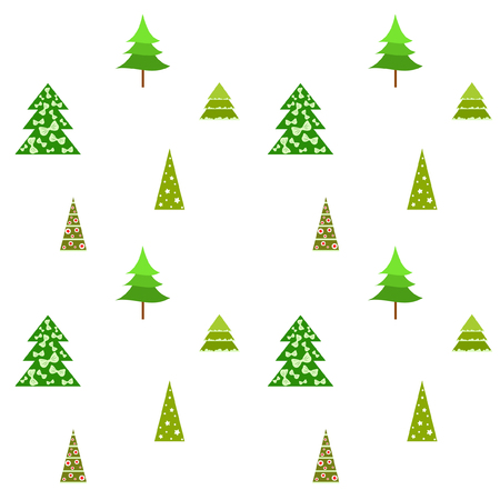 Christmas card, fir tree, vector backgroundのイラスト素材