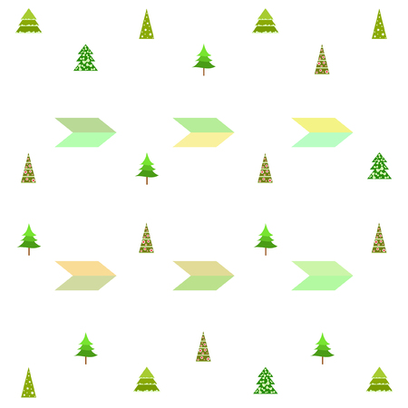 Christmas card, fir tree, vector backgroundのイラスト素材