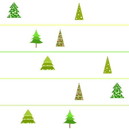 Christmas card, fir tree, vector backgroundのイラスト素材