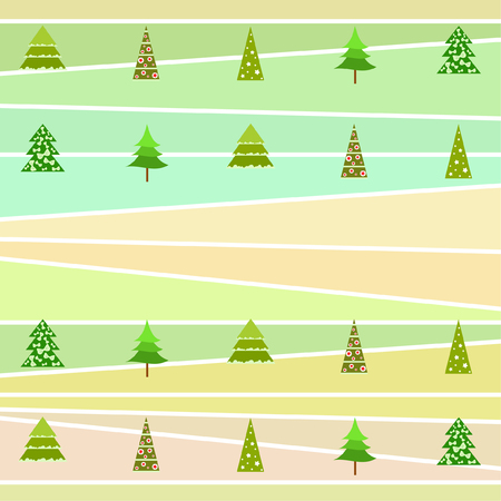 Christmas card, fir tree, vector backgroundのイラスト素材