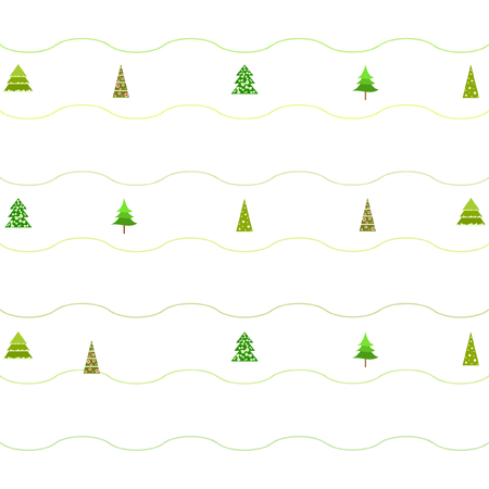 Christmas card, fir tree, vector backgroundのイラスト素材