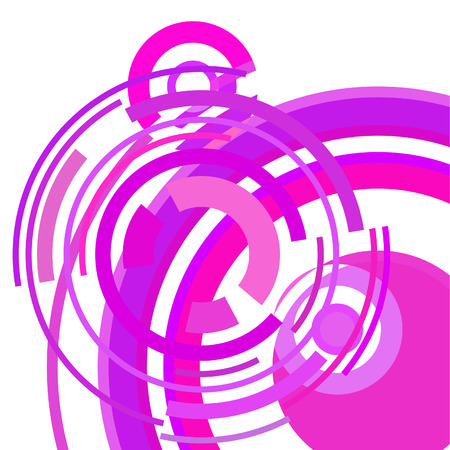 Abstract colored circles, lines, on white background, vector, businessのイラスト素材