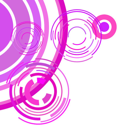 Abstract colored circles, lines, on white background, vector, businessのイラスト素材