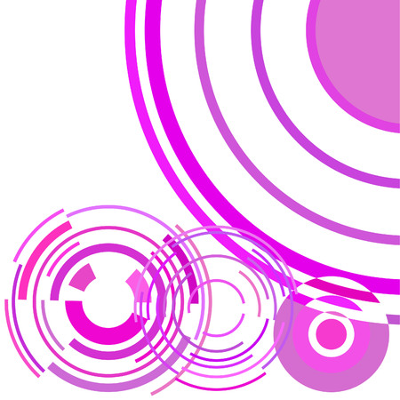 Abstract colored circles, lines, on white background, vector, businessのイラスト素材