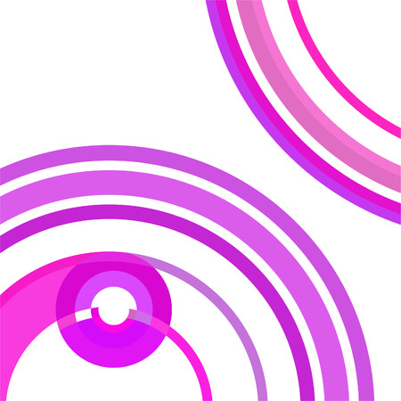 Abstract colored circles, lines, on white background, vector, businessのイラスト素材