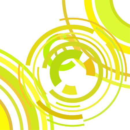 Abstract colored circles, lines, on white background, vector, businessのイラスト素材