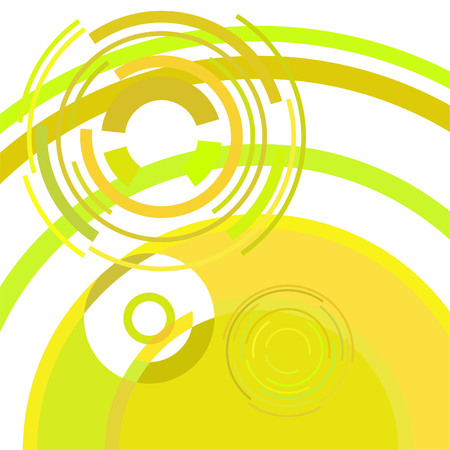 Abstract colored circles, lines, on white background, vector, businessのイラスト素材