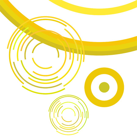 Abstract colored circles, lines, on white background, vector, businessのイラスト素材