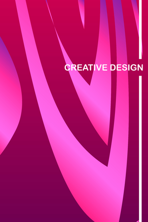 Abstract color 3d paper, art illustration. Vector design layout for banners presentations, flyers, posters and invitationsのイラスト素材