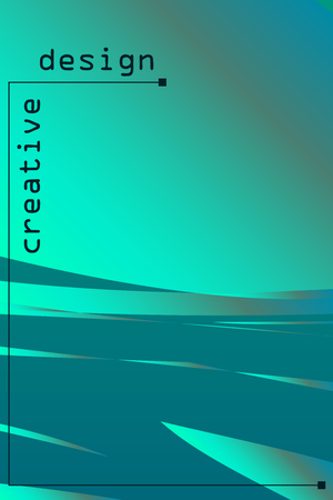 Abstract color 3d paper, art illustration. Vector design layout for banners presentations, flyers, posters and invitationsのイラスト素材