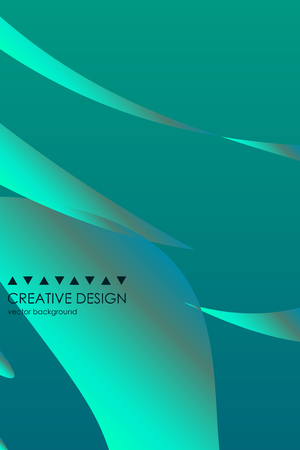 Abstract color 3d paper, art illustration. Vector design layout for banners presentations, flyers, posters and invitationsのイラスト素材