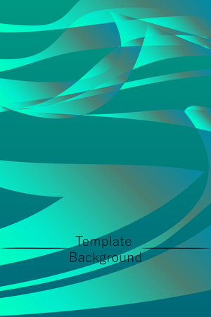 Abstract color 3d paper, art illustration. Vector design layout for banners presentations, flyers, posters and invitationsのイラスト素材