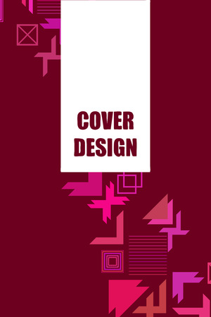 Vector of modern abstract geometric background, brochure cover designのイラスト素材