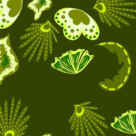 Creative universal artistic floral background. Trendy Graphic Design for banner, poster, cover.のイラスト素材