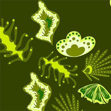 Creative universal artistic floral background. Trendy Graphic Design for banner, poster, cover.のイラスト素材