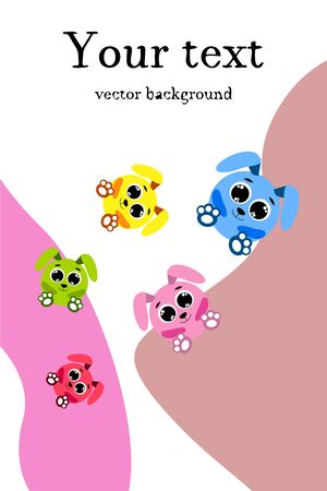Cute rabbit vector. Easter Bunny. Can be used for kids shirt design., children cartoon character, vector background.のイラスト素材