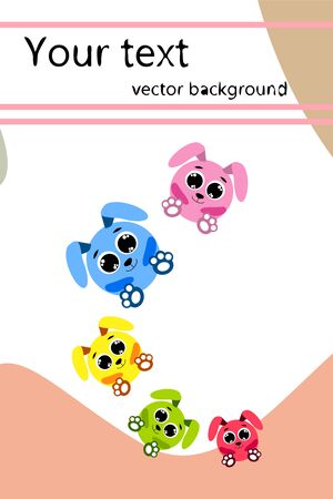 Cute rabbit vector. Easter Bunny. Can be used for kids shirt design., children cartoon character, vector background.のイラスト素材