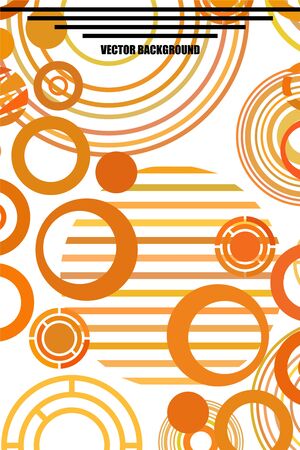 Circle abstract backgrounds. Colorful circles modern abstract composition. Geometric background.のイラスト素材