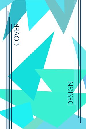 Abstract modern poligonal background for brochure and covers, made with geometrical shapes.のイラスト素材