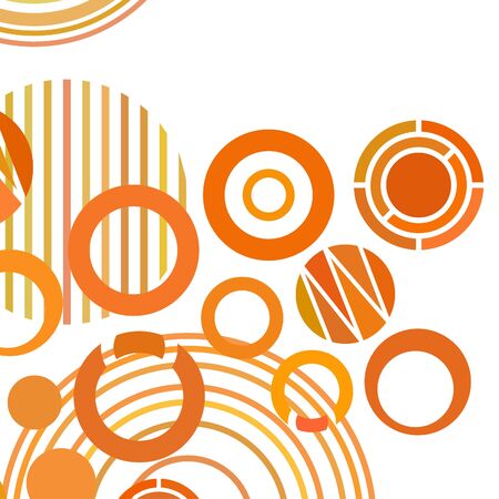 Circle abstract backgrounds. Colorful circles modern abstract composition. Geometric background.のイラスト素材