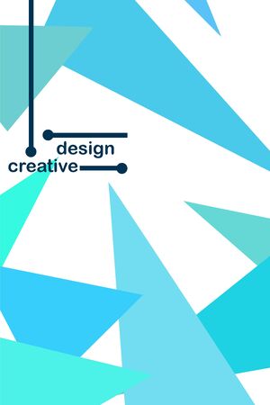 Abstract modern poligonal background for brochure and covers, made with geometrical shapes.のイラスト素材