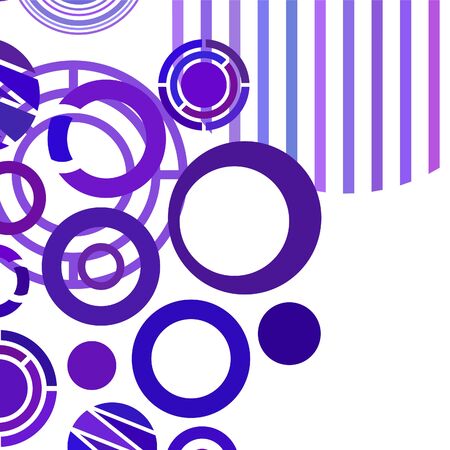 Colorful circles modern abstract composition. Circle abstract backgrounds. Geometric background.のイラスト素材