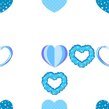 Abstract romantic background with hearts. Vector backdrop for Valentine's day.のイラスト素材