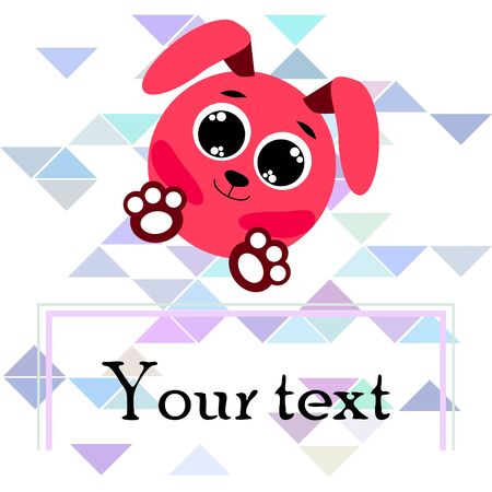 Cute rabbit vector. Easter Bunny. Can be used for kids shirt design., children cartoon character, vector background.のイラスト素材