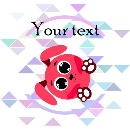 Cute rabbit vector. Easter Bunny. Can be used for kids shirt design., children cartoon character, vector background.のイラスト素材