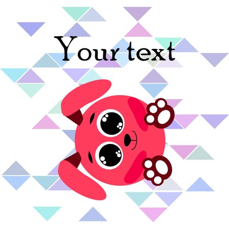 Cute rabbit vector. Easter Bunny. Can be used for kids shirt design., children cartoon character, vector background.のイラスト素材