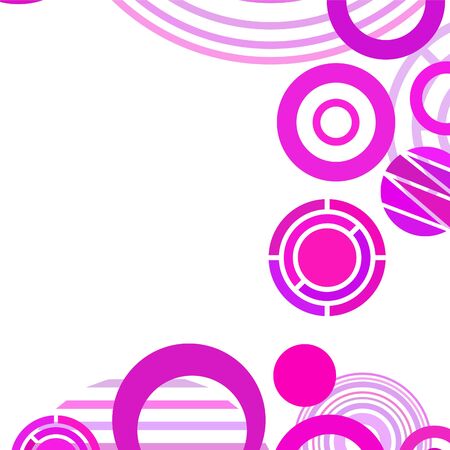 Colorful circles modern abstract composition. Circle abstract backgrounds. Geometric background.のイラスト素材
