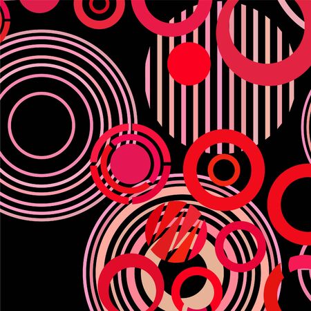 Colorful circles modern abstract composition. Circle abstract backgrounds. Geometric background.のイラスト素材