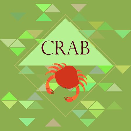 Crabs. Seafood. Vector illustration of a sea animal.のイラスト素材
