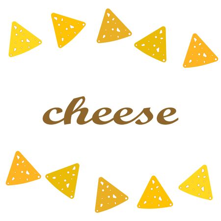 Cheese vector, appetizing cheese background, dairy product.のイラスト素材