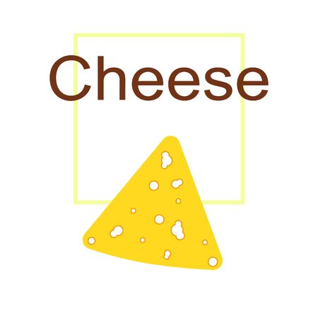 Cheese vector, appetizing cheese background, dairy product.のイラスト素材