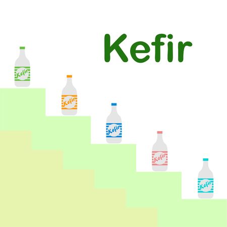 Sweet cartoon ice cream. Vector colorful ice creams.のイラスト素材