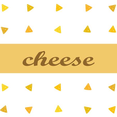 Cheese vector, appetizing cheese background, dairy product.のイラスト素材