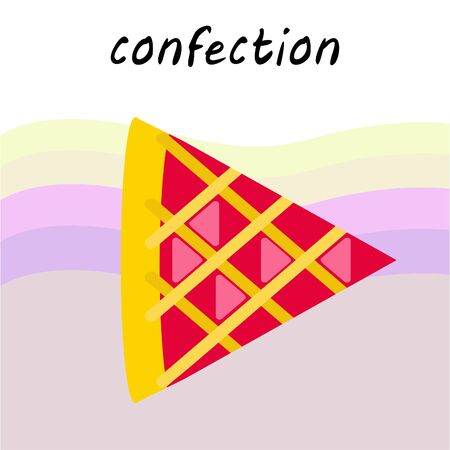 Confection vector set. Cakes and cookies illustrationのイラスト素材