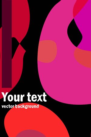 Modern brochure cover, stylish design. Abstract background of colored spots. Vector template minimalistic poster, flyer, typography art wallpaper, print, web banner.のイラスト素材